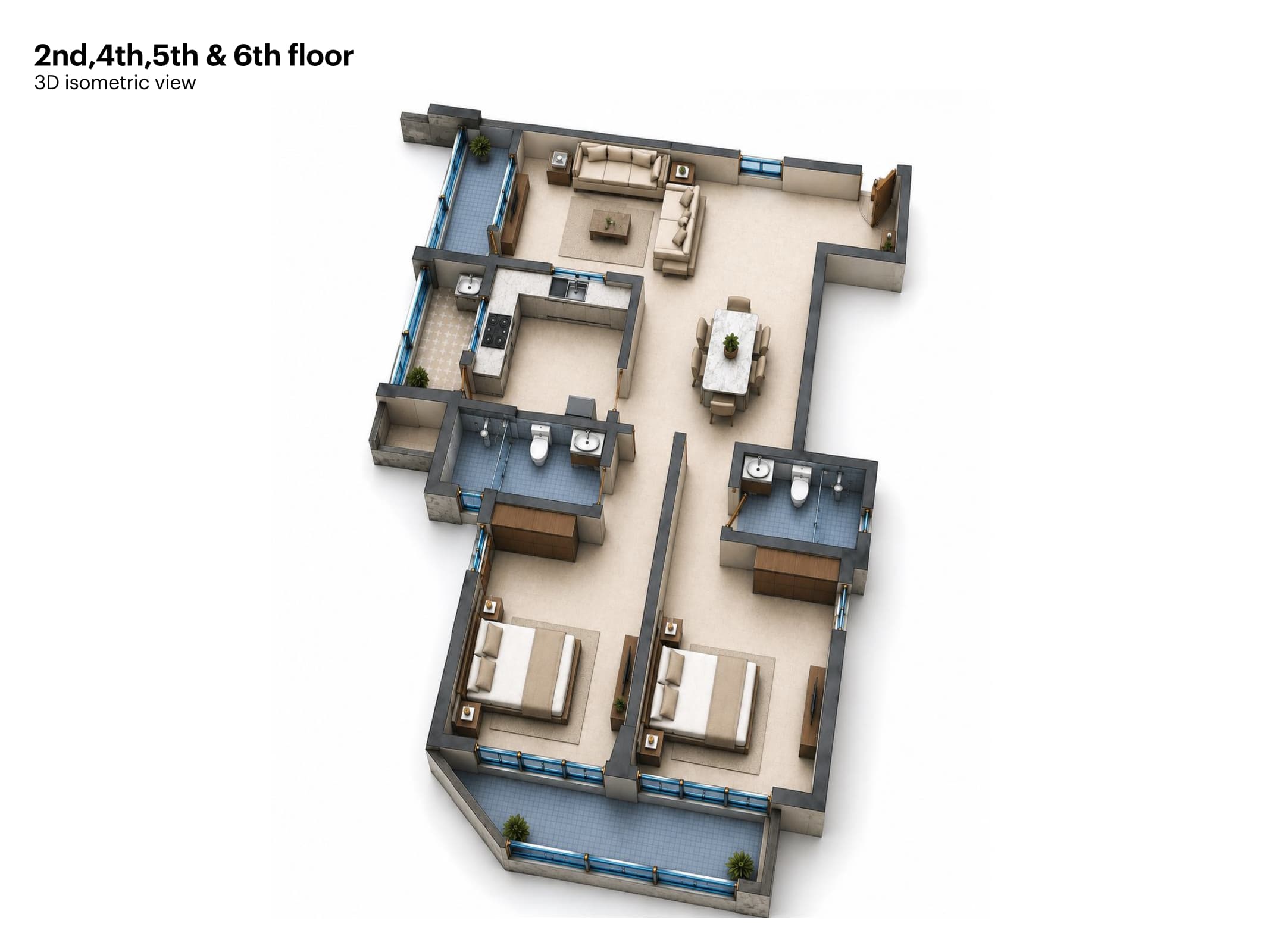 Mid-Level Residence 3D Preview