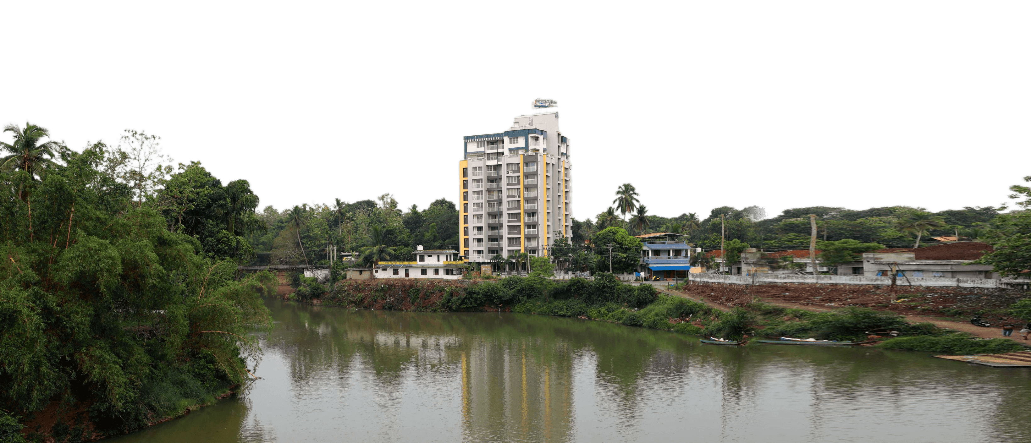 Stream View Luxury Apartments, Chengannur - Waterfront view on River Pamba
